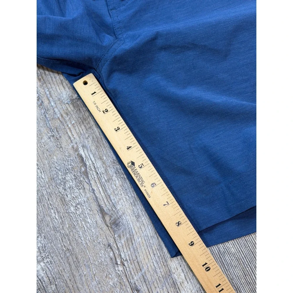 Faherty All Day Shorts Mens 35 Blue Hybrid Performance Quick Dry 9